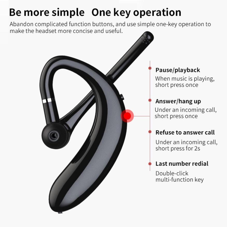 Tai Nghe Đơn Không Dây Kebidumei S209 Bluetooth 5.0 Kèm Micrô Hỗ Trợ Gọi Điện Lái Xe Rảnh Tay