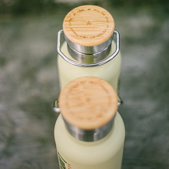 Bình giữ nhiệt "Đừng lười lao động" Cộng Cà Phê 470ml