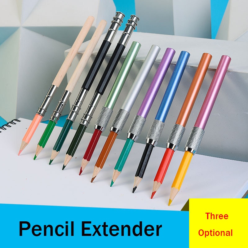 1 Chiếc Giá Đỡ Bút Chì Hai Đầu Bằng Kim Loại Có Thể Điều Chỉnh