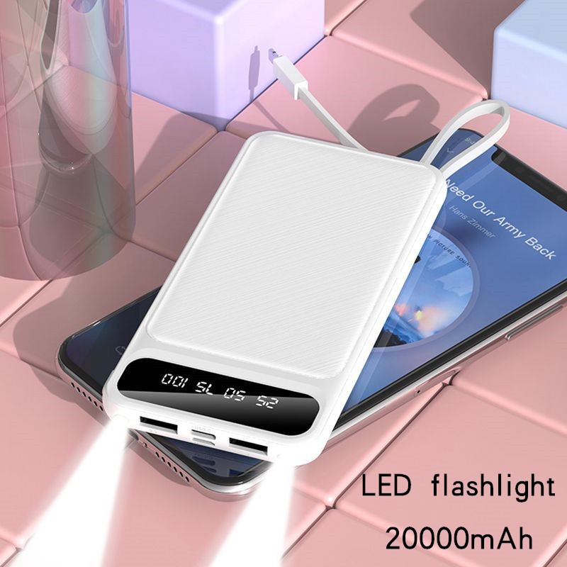 Sạc dự phòng mini YM228 20000mAh màu sắc tươi tắn dễ thương