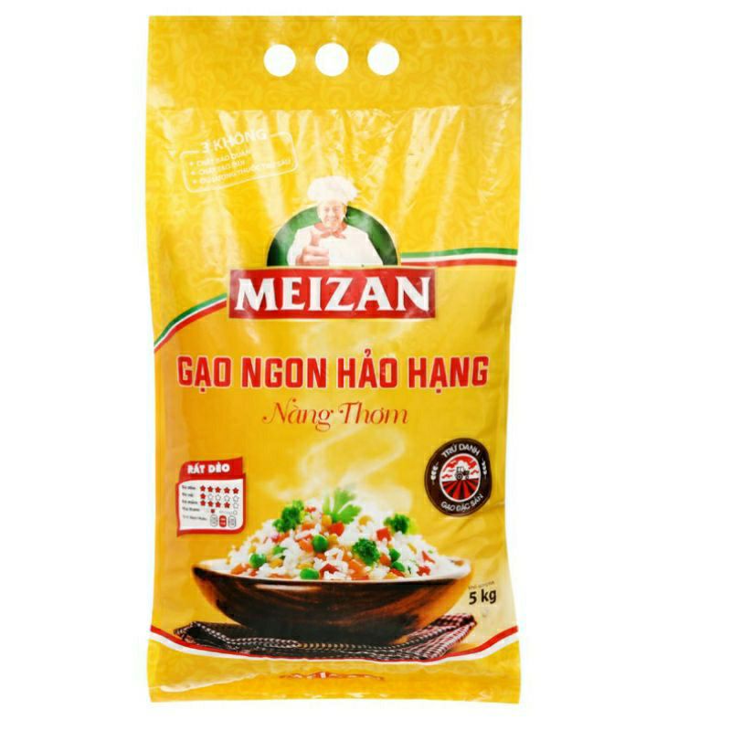 gạo ngon hảo hạng Meizan làng thơm túi 5kg