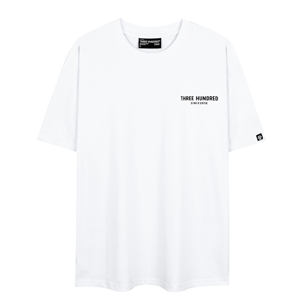 Áo Thun Màu Trắng In Chữ Nostalgia Màu Xanh Chất Liệu 100% Cotton Form Rộng Thoải Mái Unisex Nam Nữ