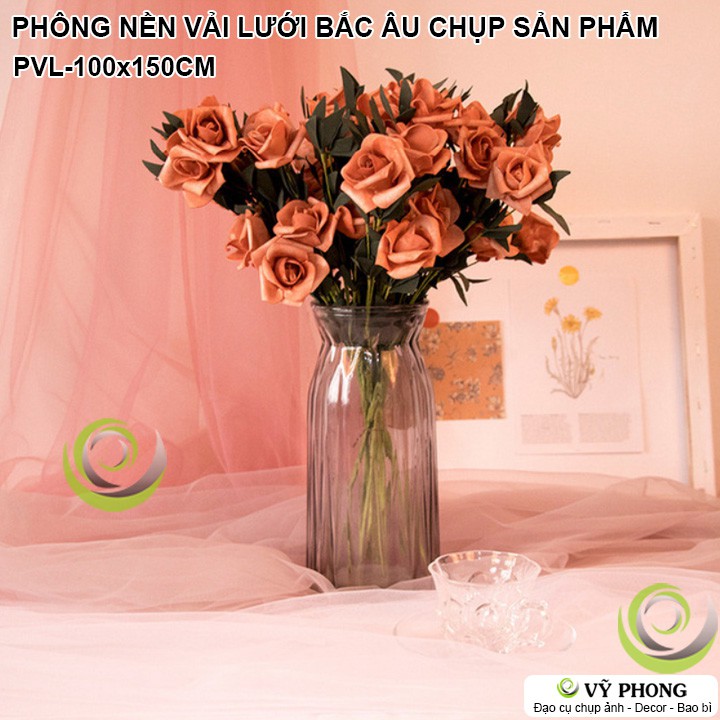 PHÔNG NỀN VẢI LƯỚI 100x150cm TRANG TRÍ PHÔNG VẢI CHỤP ẢNH SẢN PHẨM INS LIVESTREAM PNL-100x150