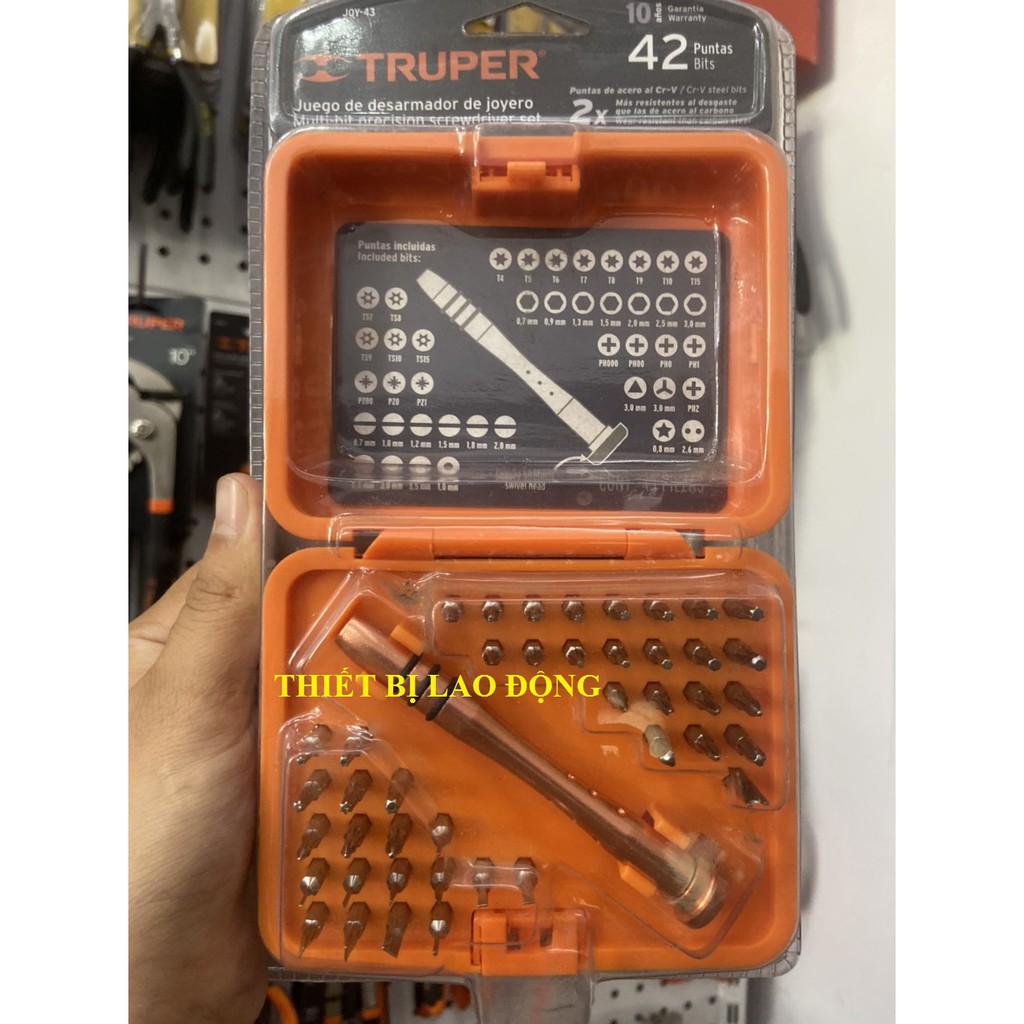 Bộ tuốc nơ vít 43 món Truper - 14163.0