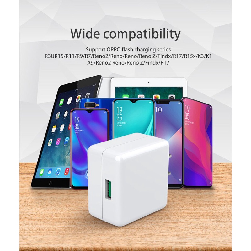 Bộ sạc OPPO VOOC 20W 5V/4A flash Bộ sạc tường của Mỹ cáp dữ liệu siêu nhỏ/dữ liệu Type-C