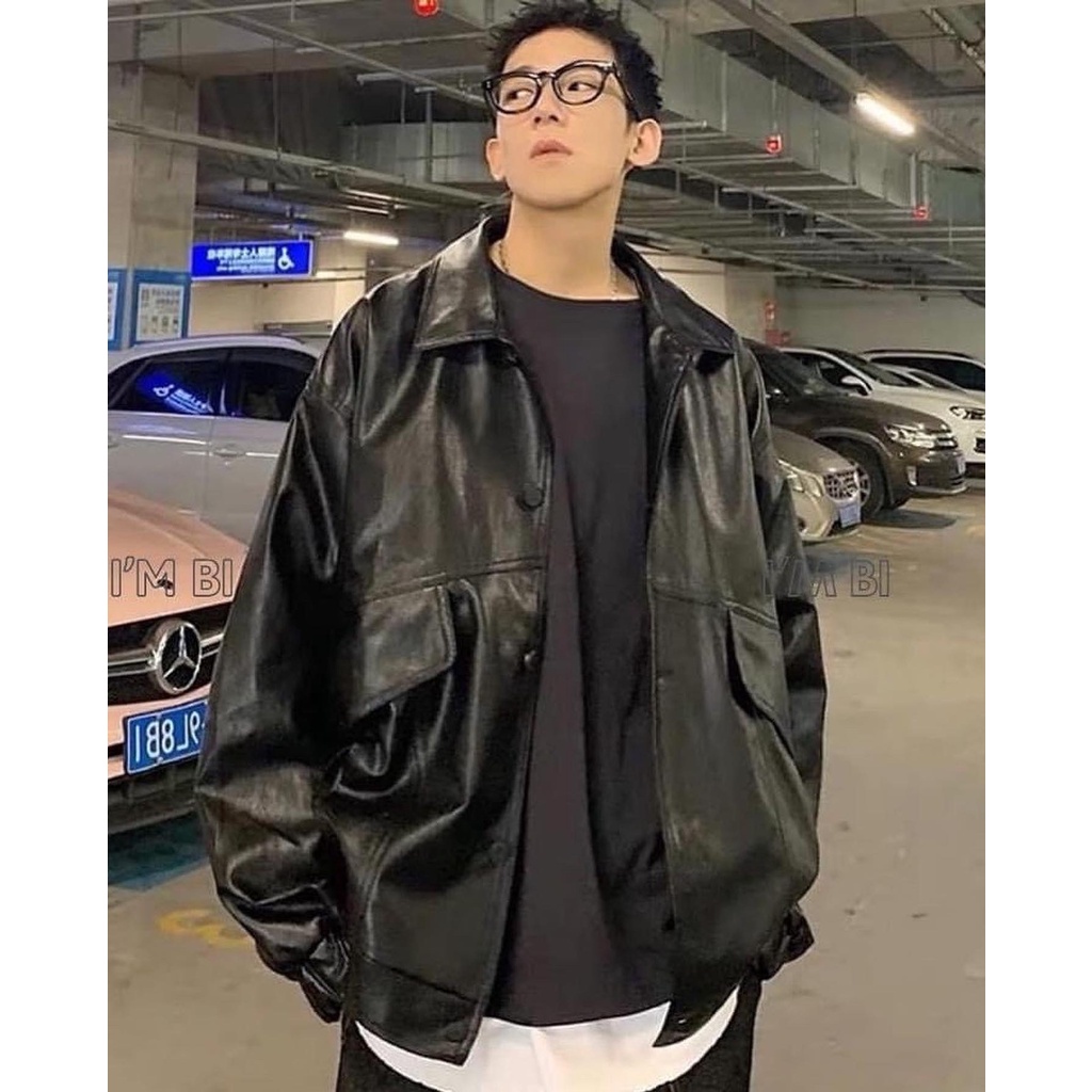 Áo khoác da đường phố Unisex .