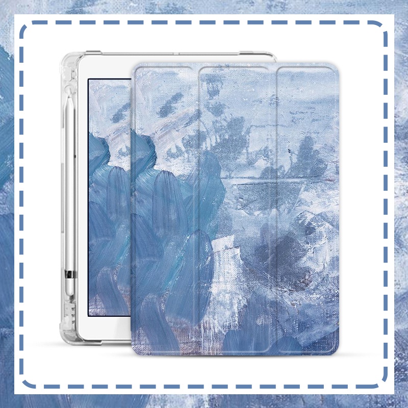 Ốp Máy Tính Bảng Mềm Họa Tiết Hành Tinh Có Ngăn Đựng Bút Cho iPad Gen10 7 / 8 / 9 Air4 / Air5 Pro11 "2022 mini