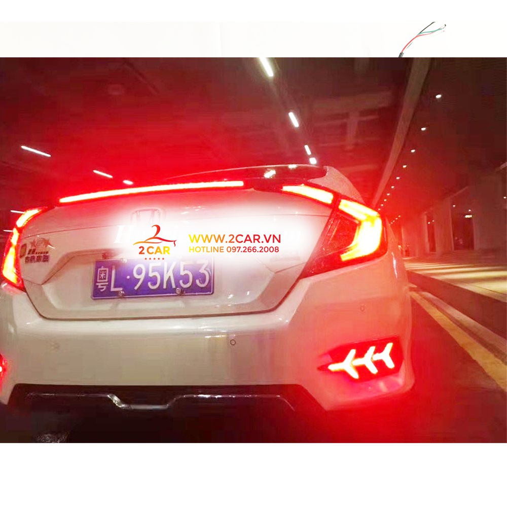 Độ đèn Led xương cá gầm sau xe HONDA CIVIC 2018 - 2019