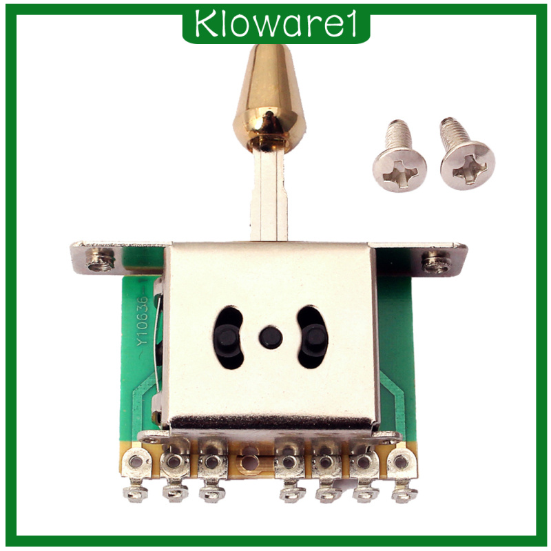 [KLOWARE1]Electric Guitar 5 Way Pickup Selector Switch, Golden Tips