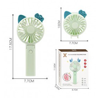 Quạt mini cầm tay gấp gọn x9, có led