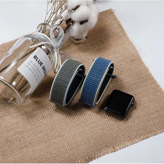 [ RẺ- ĐẸP ]  Dây đeo Apple Watch chất liệu Nylon cao cấp ôm tay cho Series 5/4/3/2/1 kích thước 38 40 42 44