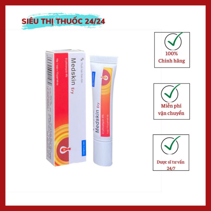 BÔI NGOÀI DA MỤN HÀNG CHÍNH HÃNG ERY DHG(10G)