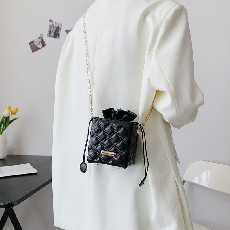 Túi đeo chéo JASMIN NOIR bằng da PU thời trang cho nữ
