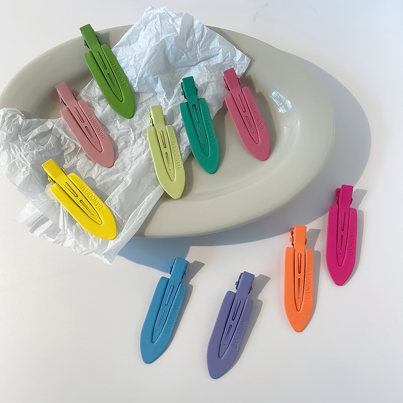 Kẹp Tóc Mái Bằng Kim Loại Màu Sắc Ngọt Ngào Đơn Giản Phong Cách Hàn Quốc Cho Nữ