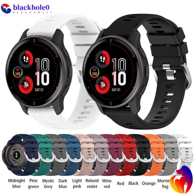 Dây Đeo Thay Thế 20mm Bằng Silicon Khóa Inox Cho Đồng Hồ Samsung Garmin Venu