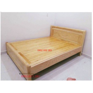 Giường ngủ gỗ sồi dạt phản đẹp kích thước 1M6 và 1M8X2M MÃ 91 giá xưởng, chất gỗ đẹp