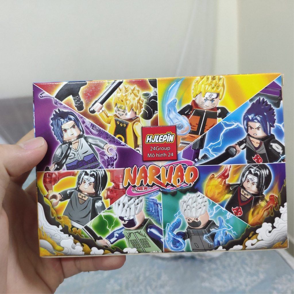 Mô Hình Lắp Ráp Lego anime Nhân Vật Hoạt Hình Naruto AKATSUKI kakashi uchiha itachi sasuke sakura obito madara hokage