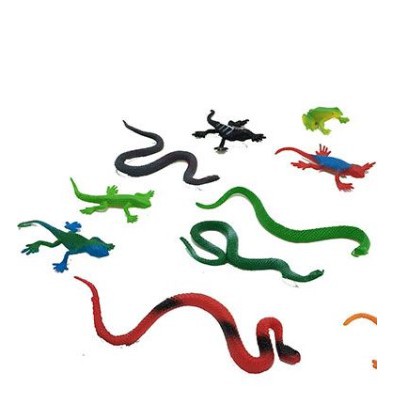 Bộ đồ chơi 15 loài bò sát mini bằng nhựa Reptiles