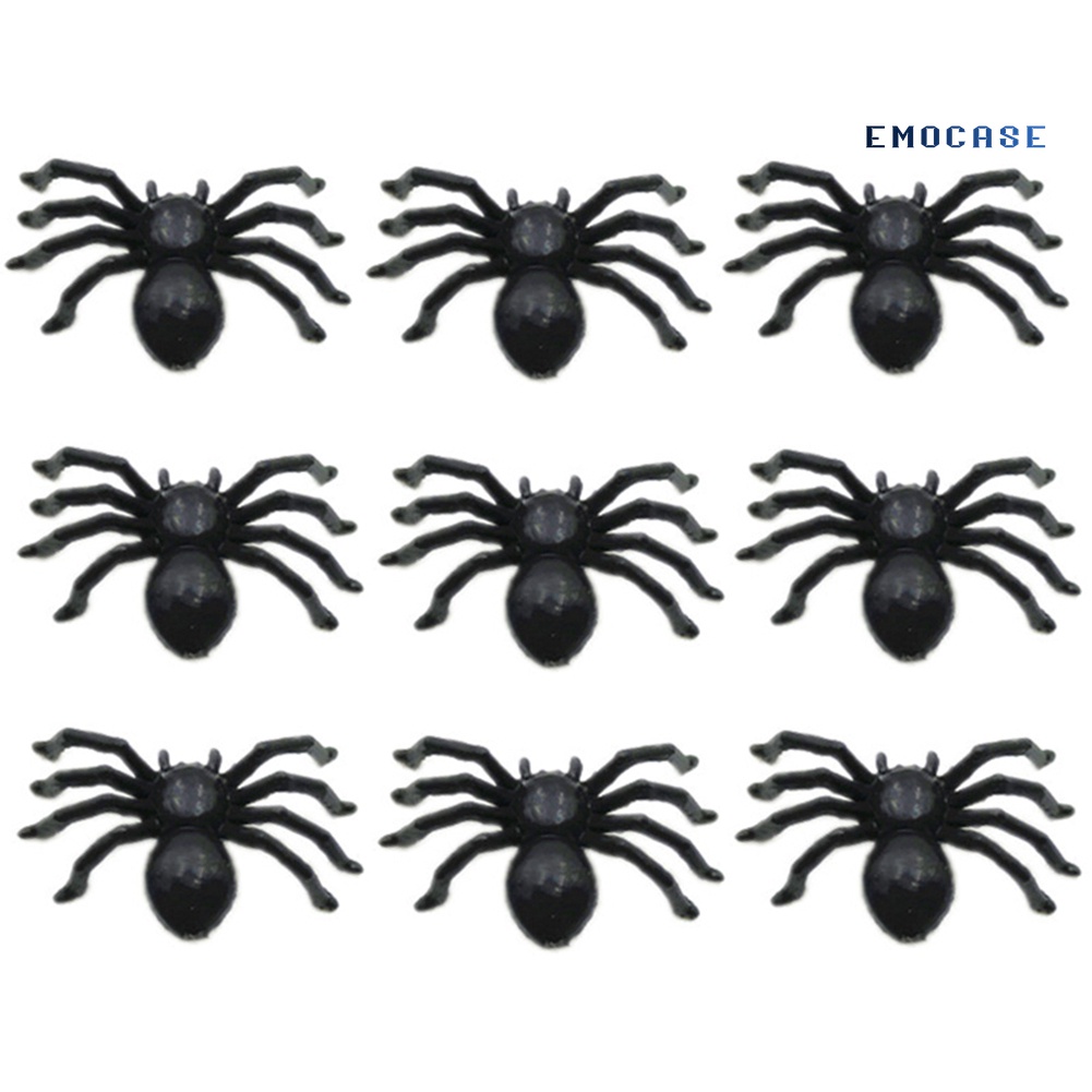 Set 30 Nhện Giả Bằng Nhựa Dùng Để Trang Trí Halloween