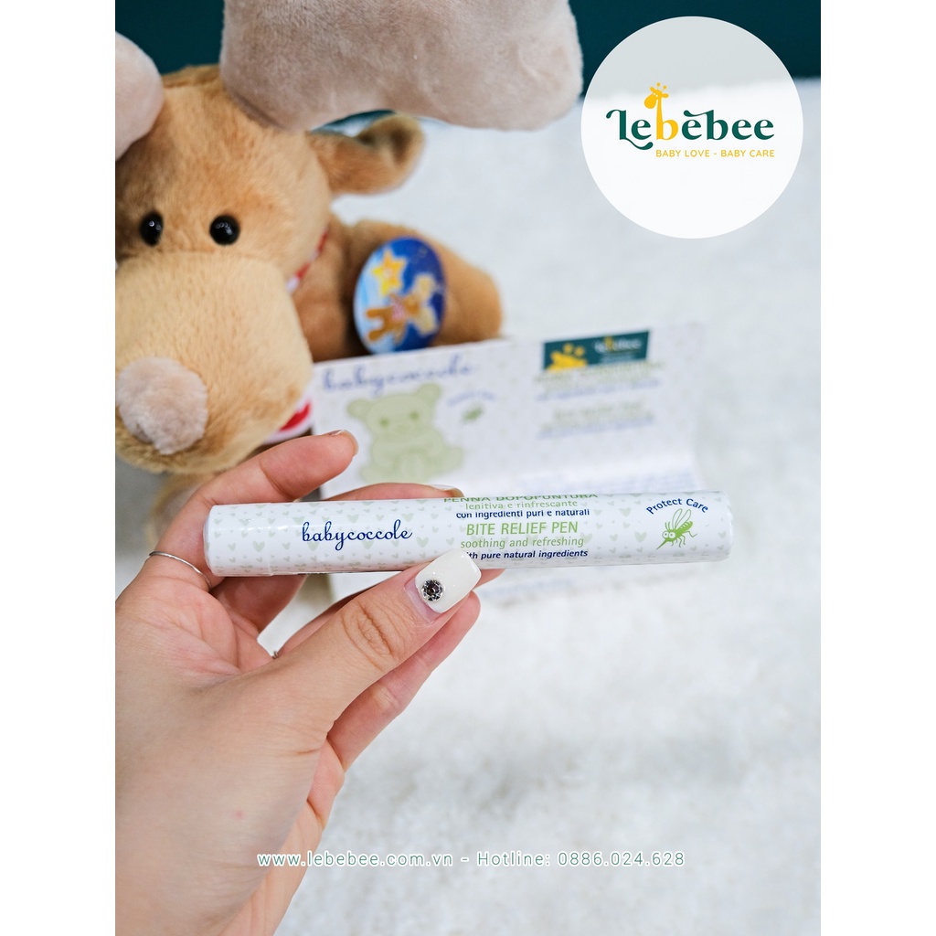 Bút Chấm vết Muỗi Đốt Babycoccole 0M+ Chiết xuất Hạnh Nhân và Dầu oliu 10ml