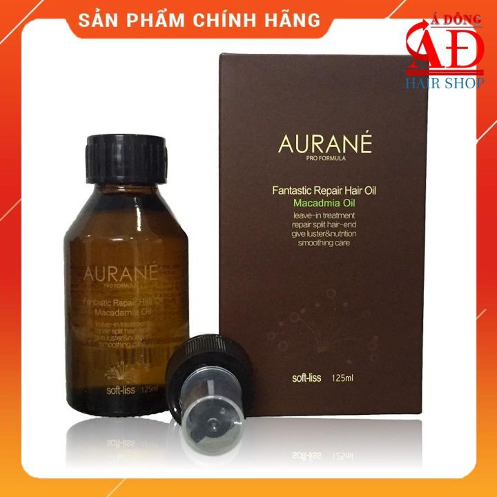 [Chính hãng] Tinh dầu Softliss Macadamia AURANE Fantastic Repair hair oil chai tròn 125ml