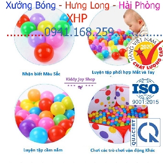 COMBO 50 100 BÓNG NHỰA MỀM SẮC MÀU 5CM CHO BÉ SẢN XUẤT TẠI VIỆT NAM bóng nhựa cho bé,nhà banh,nhà bóng