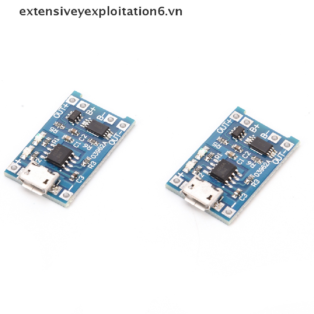 // E6VN // 2PCS TP4056 5V 1A USB 18650 Lithium Battery Charger Board Protection Module2PCS TP4056 5V 1A USB 18650 Lithium Battery Charger Board Protection Module2PCS TP4056 5V