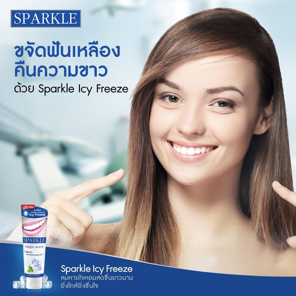 Kem đánh răng Sparkle Fresh White 100g - Kem trắng răng tự nhiên thơm mát