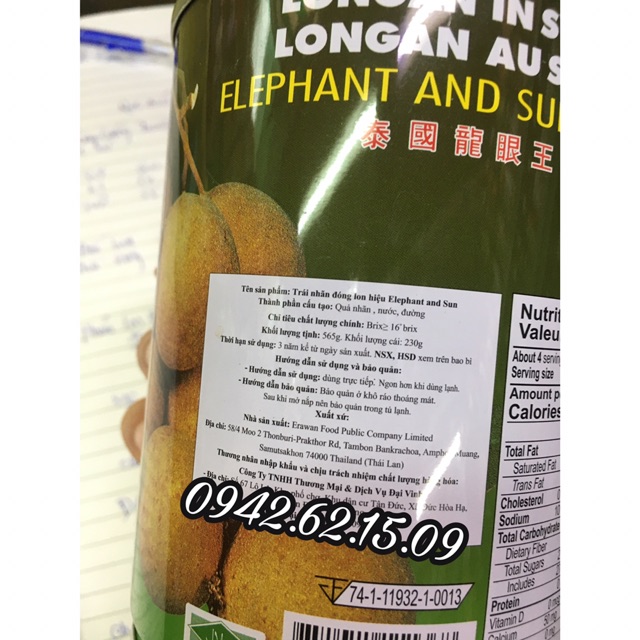 Long nhãn nước đường lon 565 ml [date 2023]