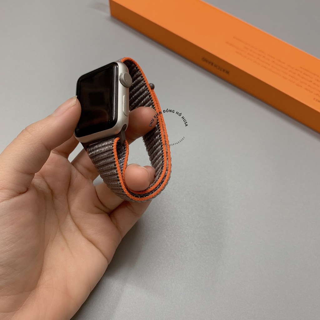 Dây nylon vải dán sport loop cho Apple Watch series 1/2/3/4/5/6/se 38mm 40mm 42mm 44mm