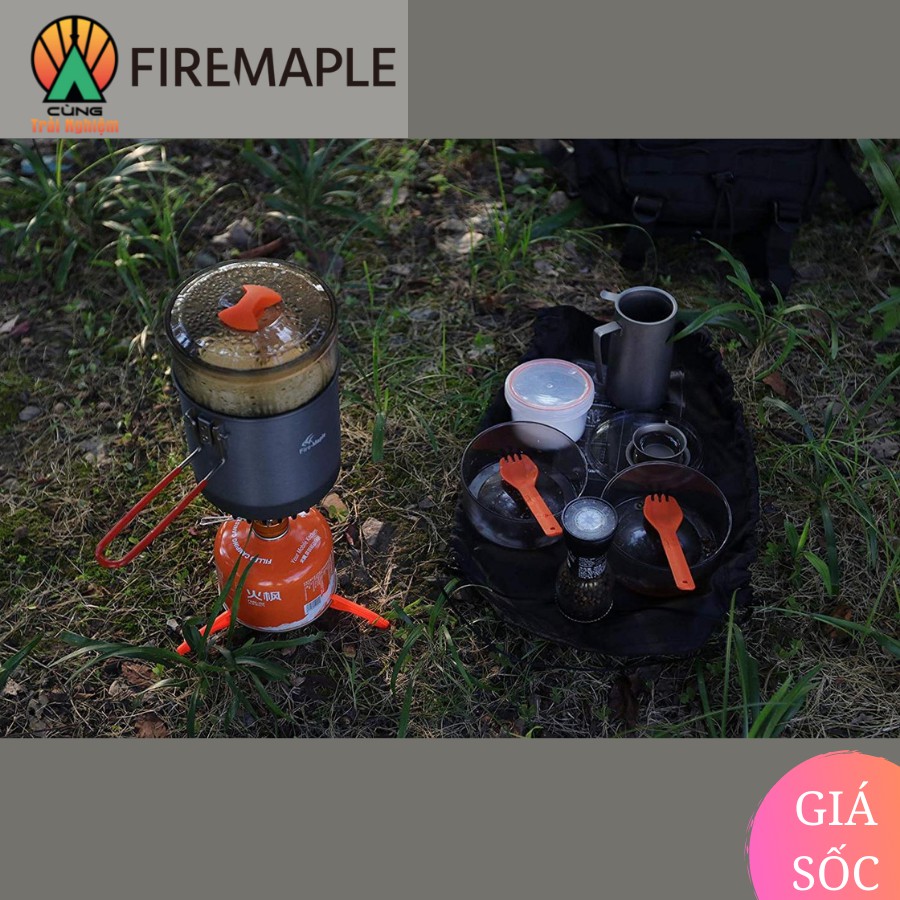 [CHÍNH HÃNG] Bộ Nồi Đa Năng Dã Ngoại Chuyên Dụng Fire Maple FMS-STEAM Cho Hoạt Động Nấu Ăn Ngoài Trời ISLAND STEAM KIT