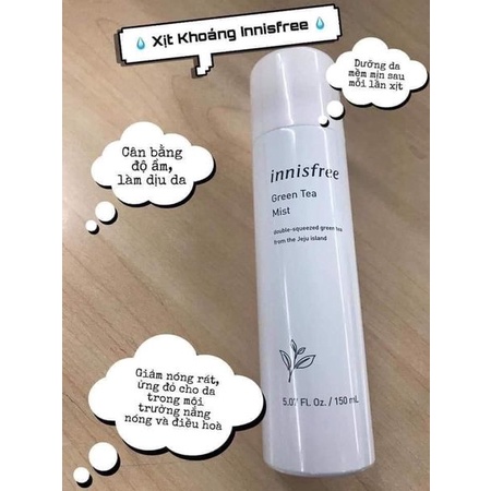 Xịt Khoáng INNISFREE Trà Xanh 50ml &150ml