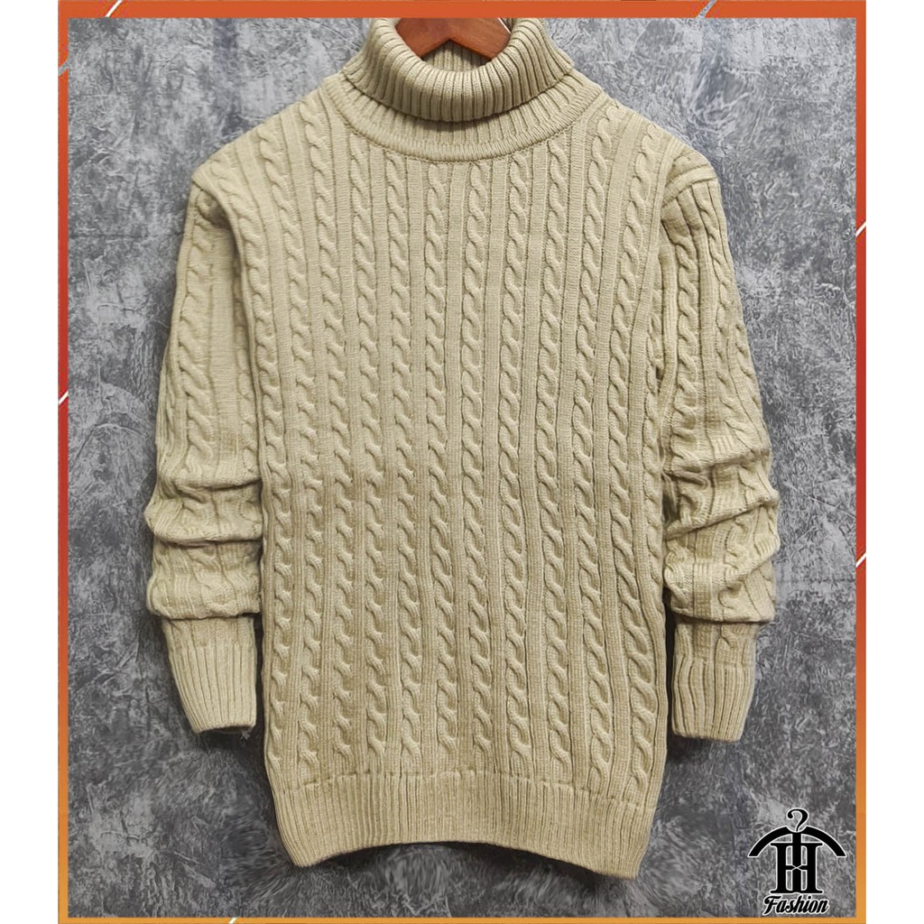 Áo len nam cổ lọ vặn thừng sợi len dày dặn ấm áp kiểu dáng hàn quốc AL114 | BigBuy360 - bigbuy360.vn