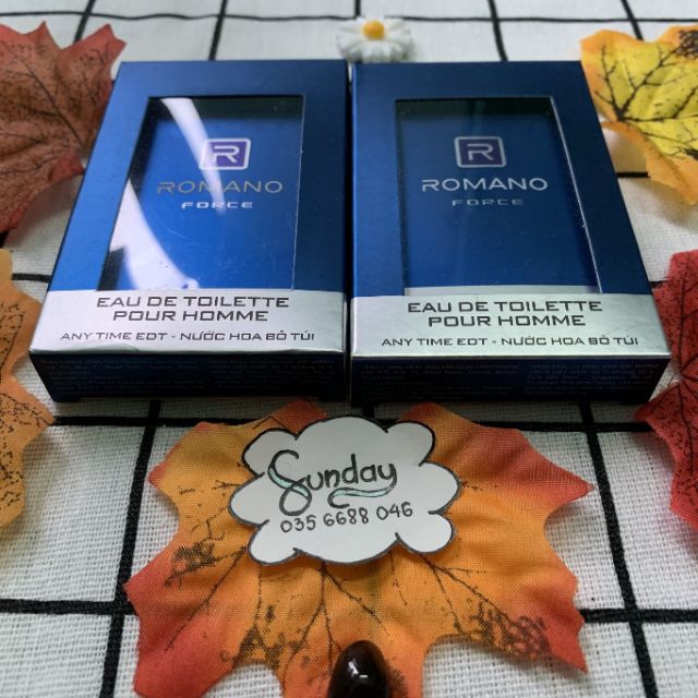 Nước hoa nam bỏ túi Romano 18ml (4 mùi hương) | BigBuy360 - bigbuy360.vn
