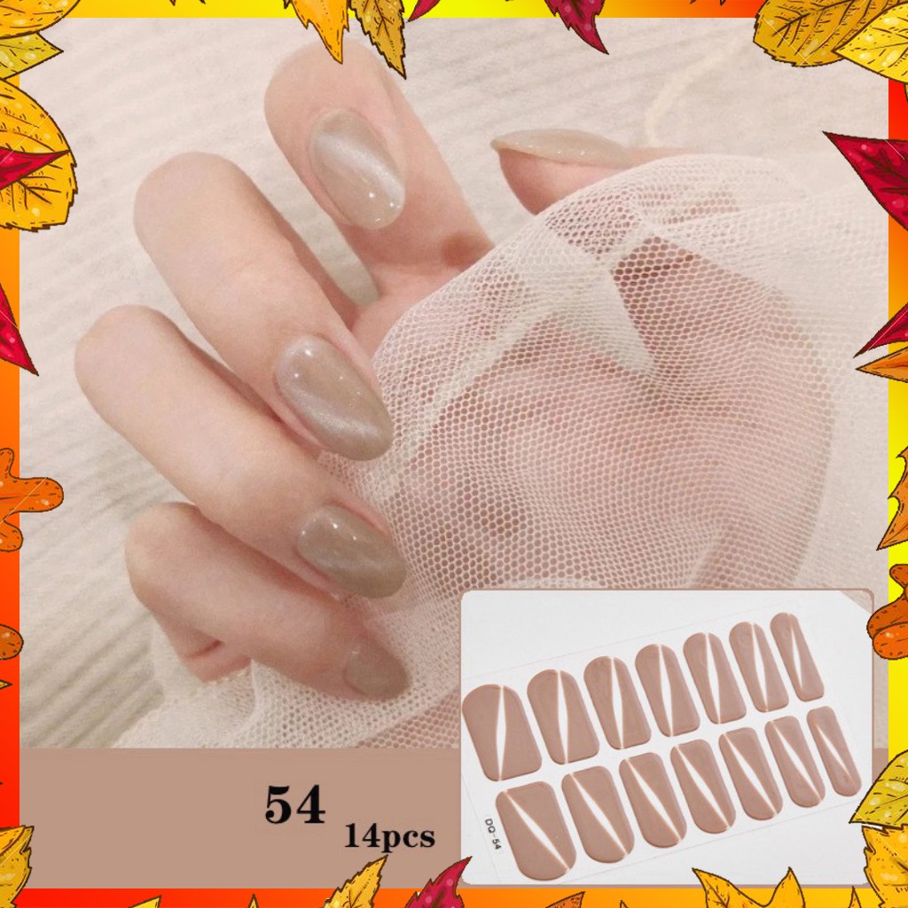 Bộ dán móng tay nail sticker mới về gồm 14 móng, dán móng tay moji