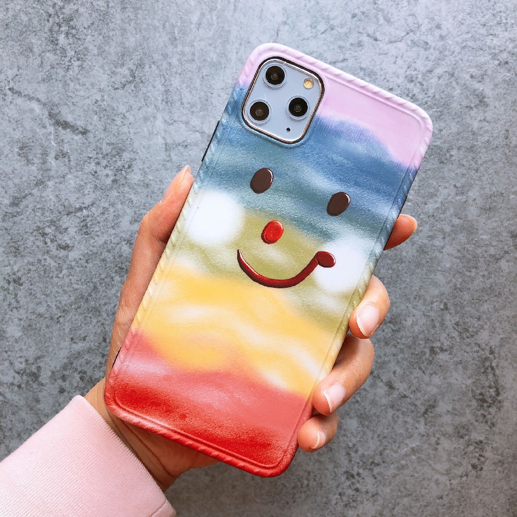 Ốp iphone - Ốp lưng imd new Mặt cười cầu vồng 6/6s/6plus/6splus/7/8/7plus/8plus/x/xs/xsmax/11/11promax - HT7N2 | BigBuy360 - bigbuy360.vn