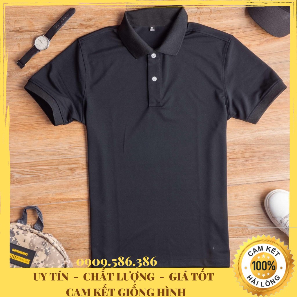 Áo polo nam nữ - Áo thun nam polo basic cao cấp trắng đen đủ size chất đẹp | BigBuy360 - bigbuy360.vn