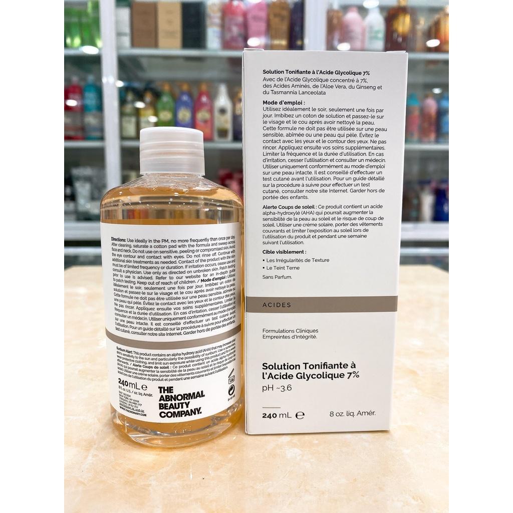 Nước Hoa Hồng The Ordinary Glycolic Acid 7% Toning Solution pH~3.6 Canada 240ml