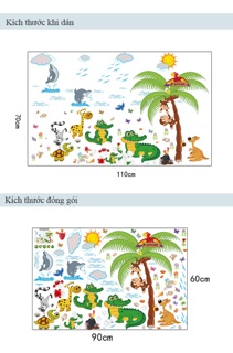 Decal chú cá sấu