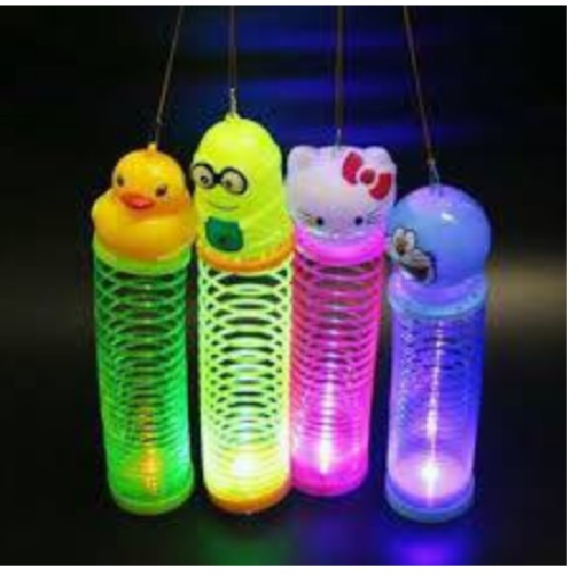 Đèn Lồng Lò Xo Phát Sáng 7 Mầu -món quà trung thu cho bé