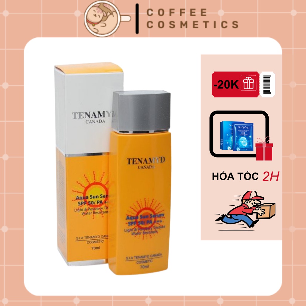 Kem Chống Nắng Tenamyd SPF 50/PA+++ Aqua Sun Serum SPF - coffeecosmetics