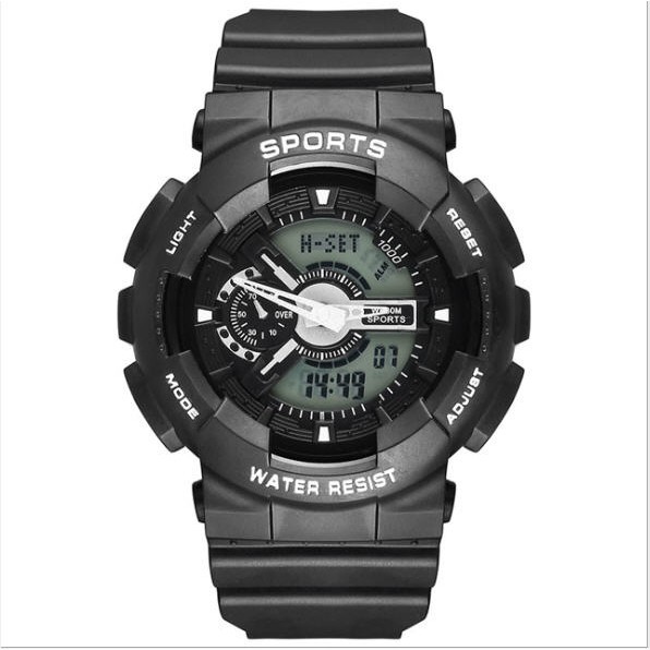 Đồng hồ nữ SPORT 1 điện tử chạy full kim và điện tử dây cao su siêu bền chống nước tốt | BigBuy360 - bigbuy360.vn