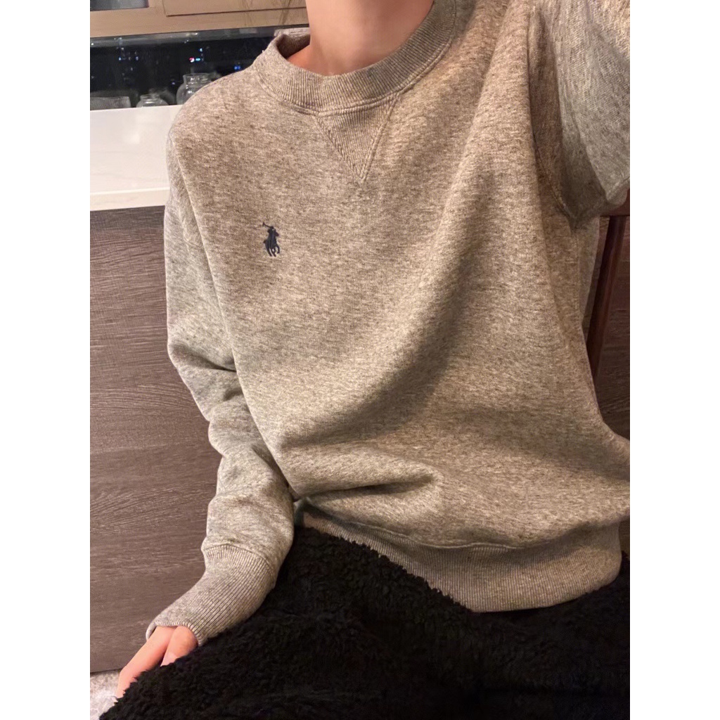 Ralph Lauren RL22 classic autumn and winter New American Ralph horse-fighting small horse logo embroidered round neck pullover loose long sleeve sweater 2022