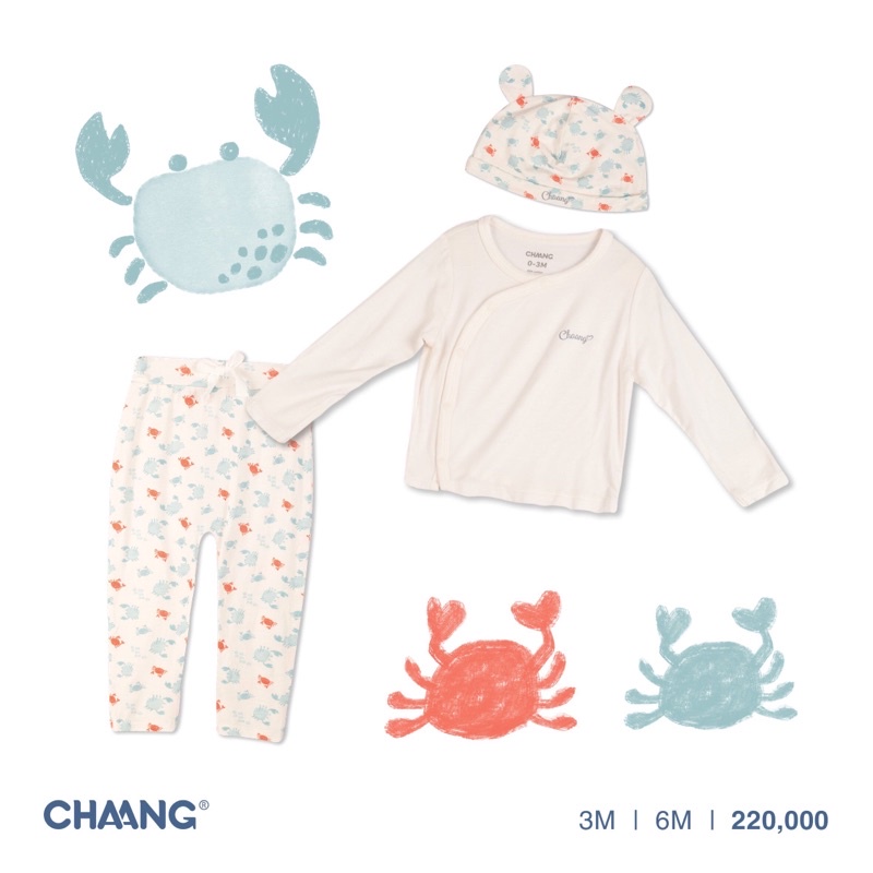 CHAANG - BỘ SƠ SINH CHAANG CÀI THẲNG / CÀI CHÉO, Suzy baby