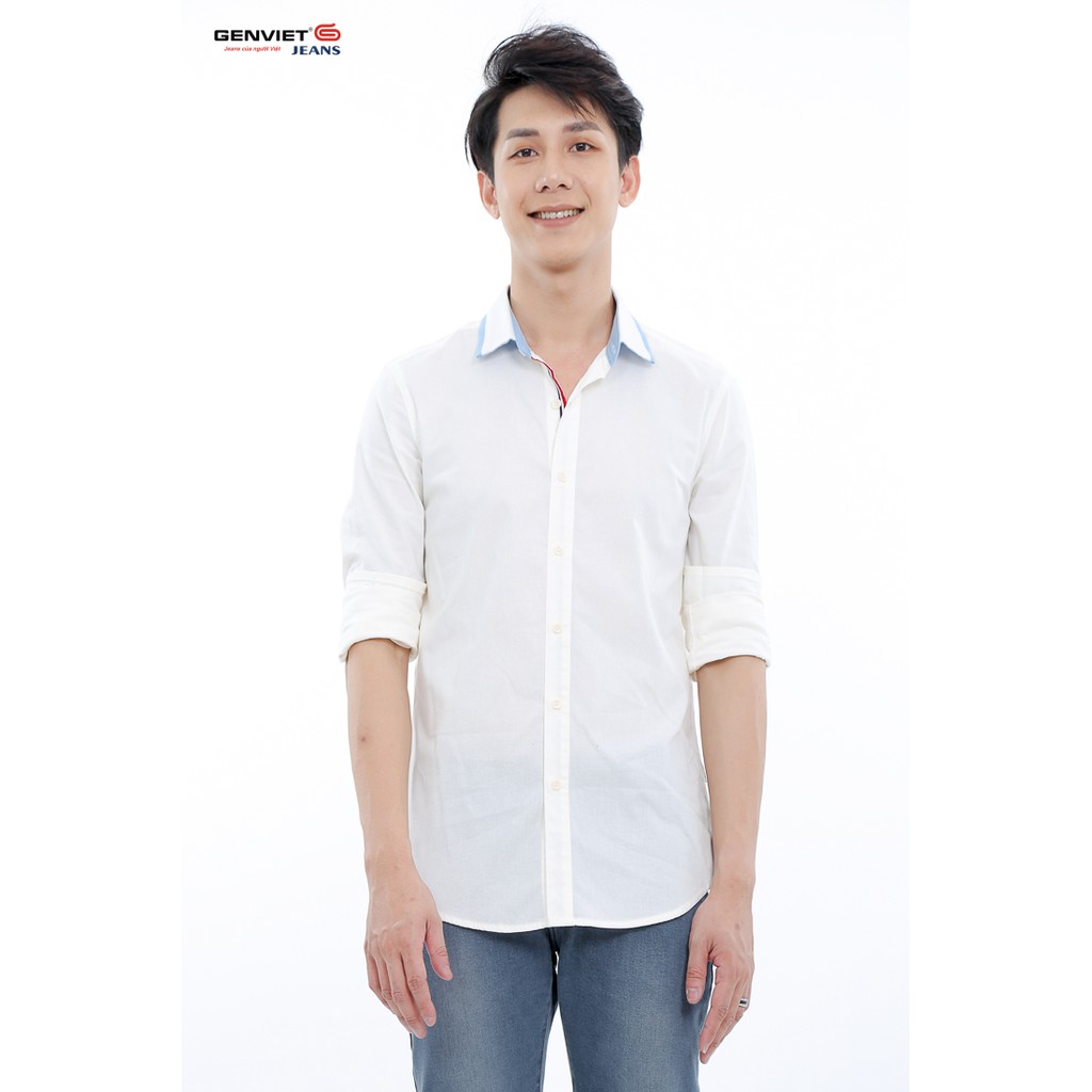 Áo sơ mi dài tay nam T3121C543 GENVIET | BigBuy360 - bigbuy360.vn