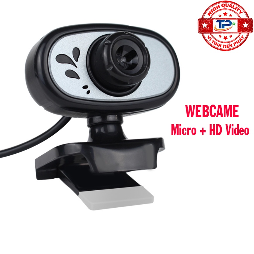 Webcame Kisonli PC-3 phân giải HD 480P 3 Megaxel dùng cho học online hội họp tích hợp micro kết nối cổng USB đế kẹp PC3