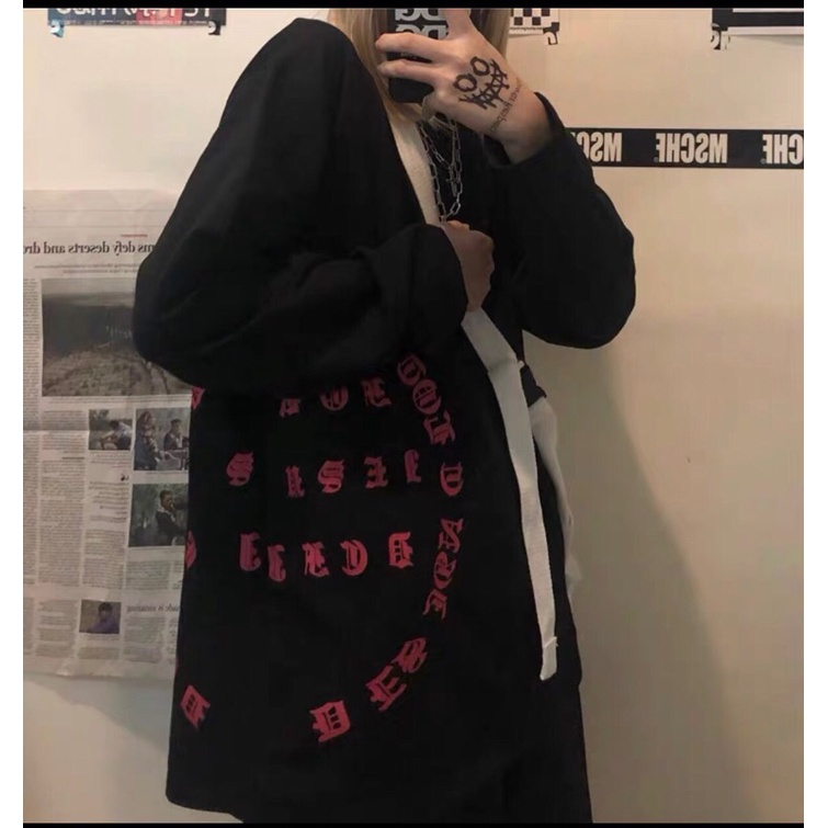 Áo 3D chữ vòng tròn hông tay dài TT11