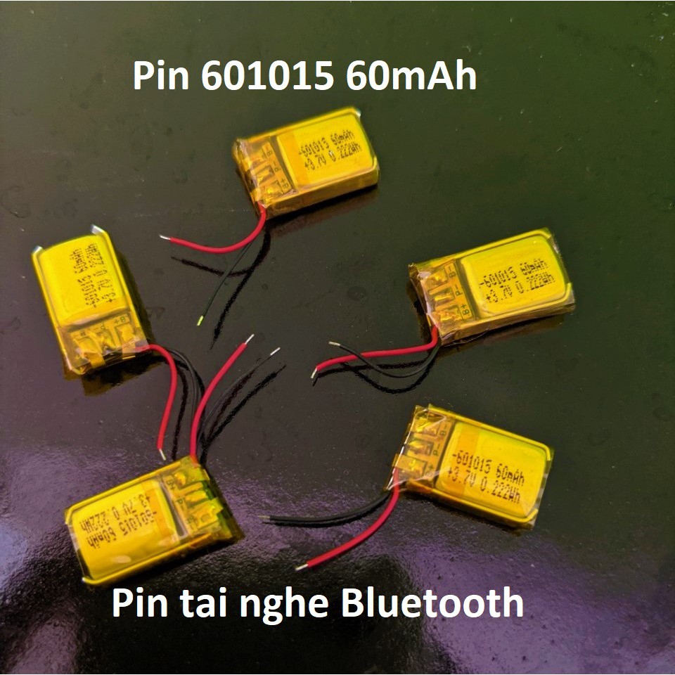 Pin 601015 60mAh cho tai nghe Bluetooth