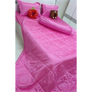 Xả kho Set chăn ga vỏ gối phi lụa mát mịn phối màu (chọn màu)