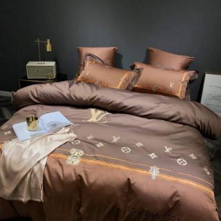 Bộ chăn ga gối lụa ai cập 6 món
